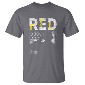 RED Friday T Shirt Remember Everyone Deployed Vintage American Flag Military Veterans TS11 Charcoal Print Your Wear