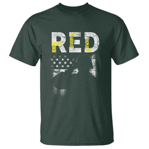 RED Friday T Shirt Remember Everyone Deployed Vintage American Flag Military Veterans TS11 Dark Forest Green Print Your Wear