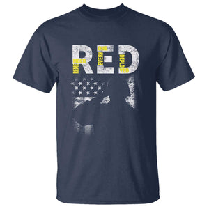 RED Friday T Shirt Remember Everyone Deployed Vintage American Flag Military Veterans TS11 Navy Print Your Wear