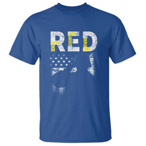 RED Friday T Shirt Remember Everyone Deployed Vintage American Flag Military Veterans TS11 Royal Blue Print Your Wear