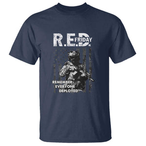 RED Friday T Shirt Remember Everyone Deployed Vintage American Flag Military Patriotic TS11 Navy Print Your Wear