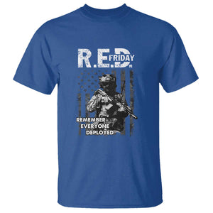 RED Friday T Shirt Remember Everyone Deployed Vintage American Flag Military Patriotic TS11 Royal Blue Print Your Wear