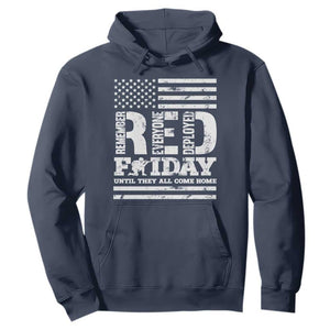 RED Friday Hoodie Remember Everyone Deployed Until They All Come Home Military USA Flag TS11 Navy Print Your Wear