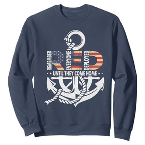 RED Friday Sweatshirt Until They Come Home Anchors American Flag Star TS11 Navy Print Your Wear