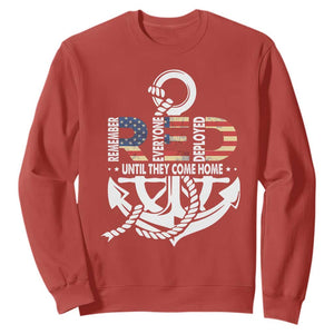 RED Friday Sweatshirt Until They Come Home Anchors American Flag Star TS11 Red Print Your Wear