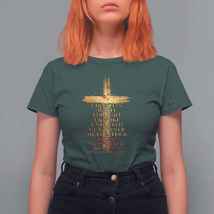 Trump Supporter T Shirt For Women Christian White Straight Unwoke Unvaxxed How Else Can I Piss You Off Today TS11 Dark Forest Green Print Your Wear