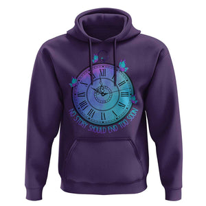 Suicide Prevention Awareness Hoodie No Story Should End Too Soon Butterfly Clock TS11 Purple Print Your Wear