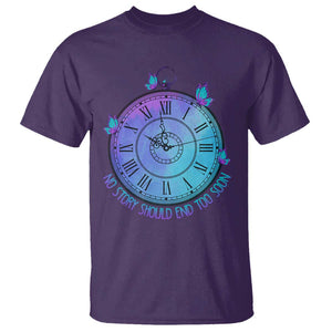 Suicide Prevention Awareness T Shirt No Story Should End Too Soon Butterfly Clock TS11 Purple Print Your Wear