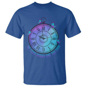 Suicide Prevention Awareness T Shirt No Story Should End Too Soon Butterfly Clock TS11 Royal Blue Print Your Wear