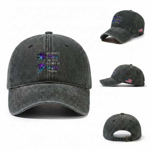 Suicide Prevention Awareness Washed Cotton Baseball Cap The Darkest Storms Are Still Followed By Sunshine Keepgoing Semicolon TS11 Washed Cap Universal Fit Dark Green Print Your Wear