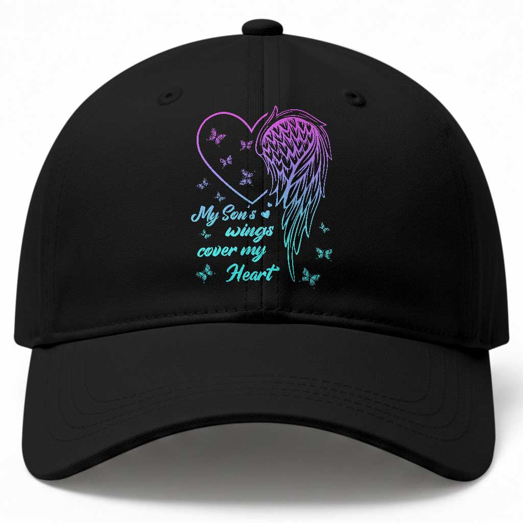 Suicide Prevention Awareness Baseball Cap My Son's Wings Cover My Heart Butterfly TS11 Print Your Wear