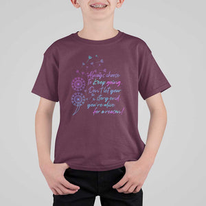 Suicide Prevention Awareness T Shirt For Kid Always Choose To Keep Going Don't Let Your Story End You're Alive For A Reason Semicolon TS11 Maroon Print Your Wear