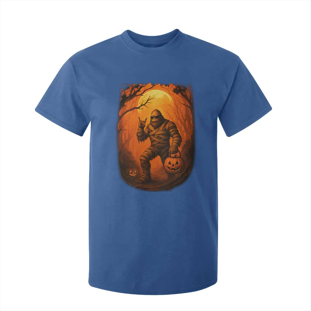 Funny Halloween Bigfoot Scary Spooky Cryptid Sasquatch T Shirt For Kid TS11 Royal Blue Print Your Wear