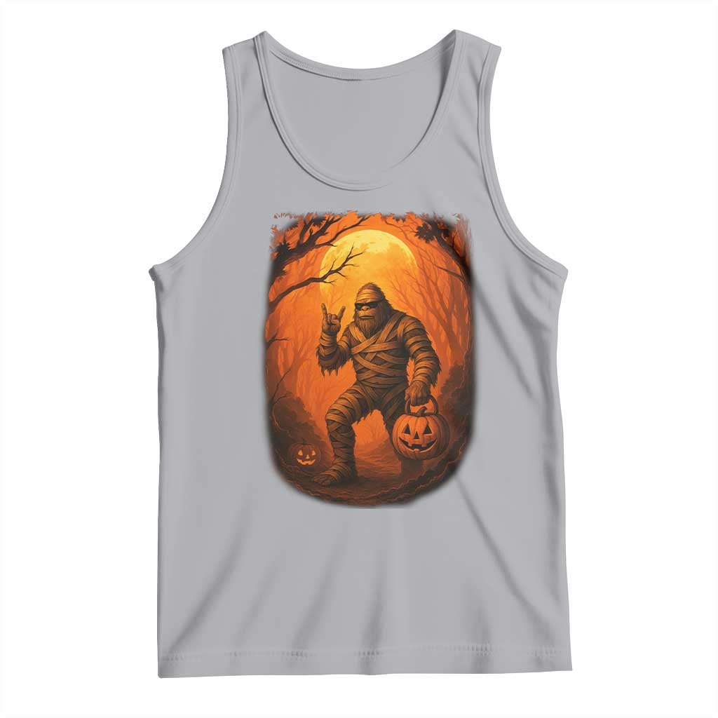 Funny Halloween Bigfoot Scary Spooky Cryptid Sasquatch Tank Top TS11 Athletic Heather Print Your Wear