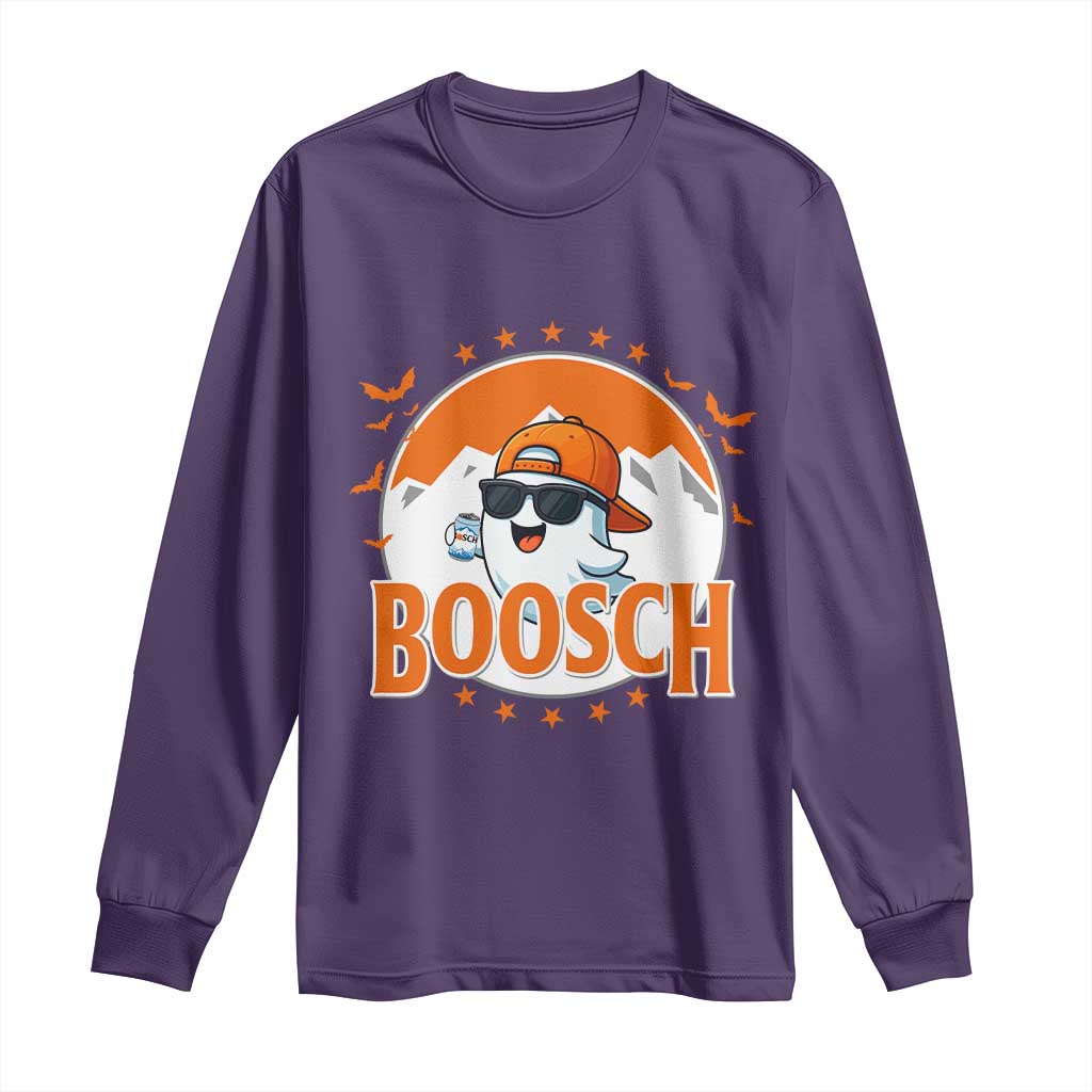 Funny Ghost Boosch Beer Halloween Long Sleeve Shirt Mountain Bat TS11 Purple Print Your Wear