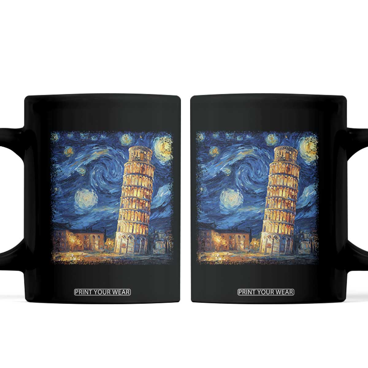 Italy Pisa Tower Starry Night Italian Rome Tourists Coffee Mug