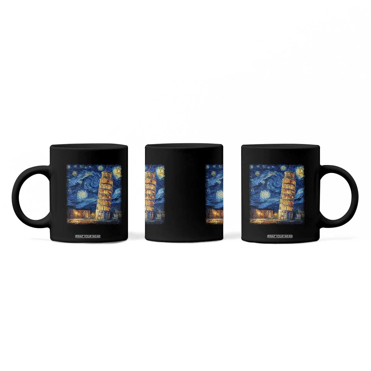Italy Pisa Tower Starry Night Italian Rome Tourists Coffee Mug