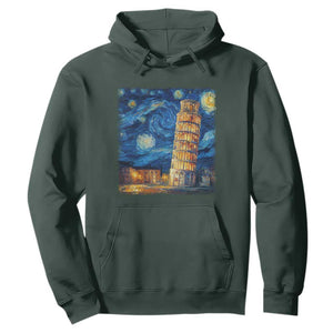 Italy Pisa Tower Starry Night Italian Rome Tourists Hoodie