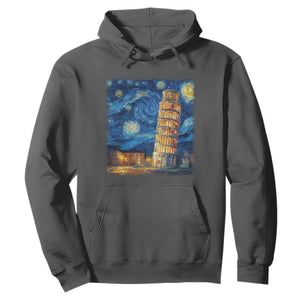 Italy Pisa Tower Starry Night Italian Rome Tourists Hoodie