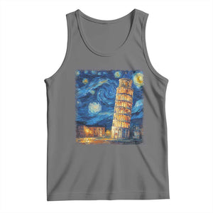Italy Pisa Tower Starry Night Italian Rome Tourists Tank Top