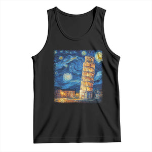 Italy Pisa Tower Starry Night Italian Rome Tourists Tank Top