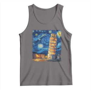 Italy Pisa Tower Starry Night Italian Rome Tourists Tank Top
