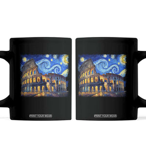 Italy Rome Colosseum Starry Night Roman Amphitheatre Ancient Coffee Mug