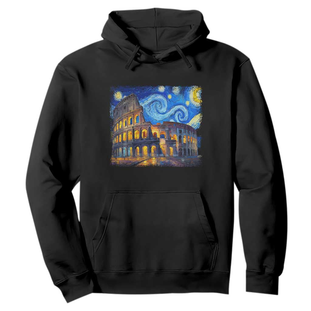 Italy Rome Colosseum Starry Night Roman Amphitheatre Ancient Hoodie