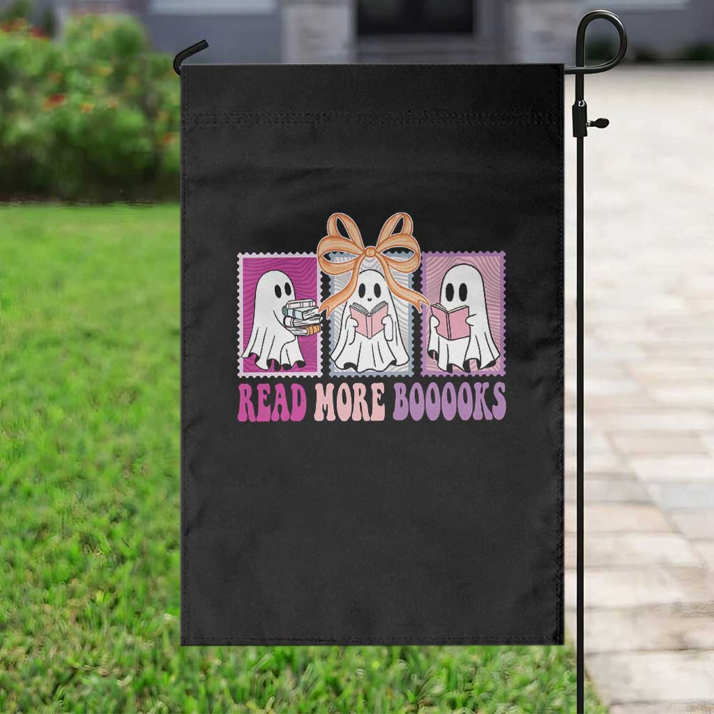 Halloween Teacher Garden Flag Read More Boooooks Cute Ghost Reading Books TS11 Print Your Wear