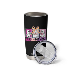 Halloween Teacher Tumbler Cup Read More Boooooks Cute Ghost Reading Books TS11 Print Your Wear