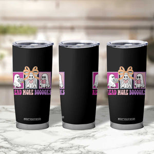 Halloween Teacher Tumbler Cup Read More Boooooks Cute Ghost Reading Books TS11 Print Your Wear