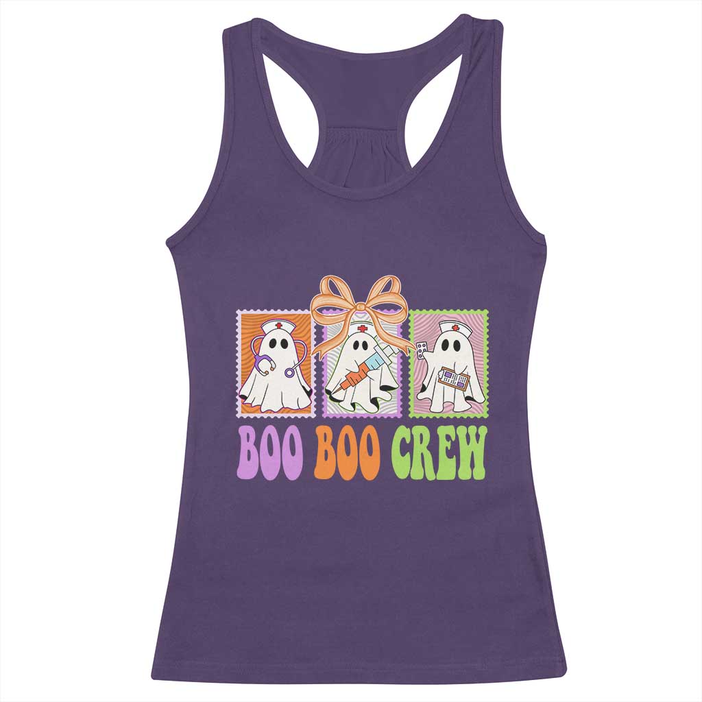 Halloween Nurse Racerback Tank Top Boo Boo Crew Cute Spooky Ghost TS11 Purple Print Your Wear