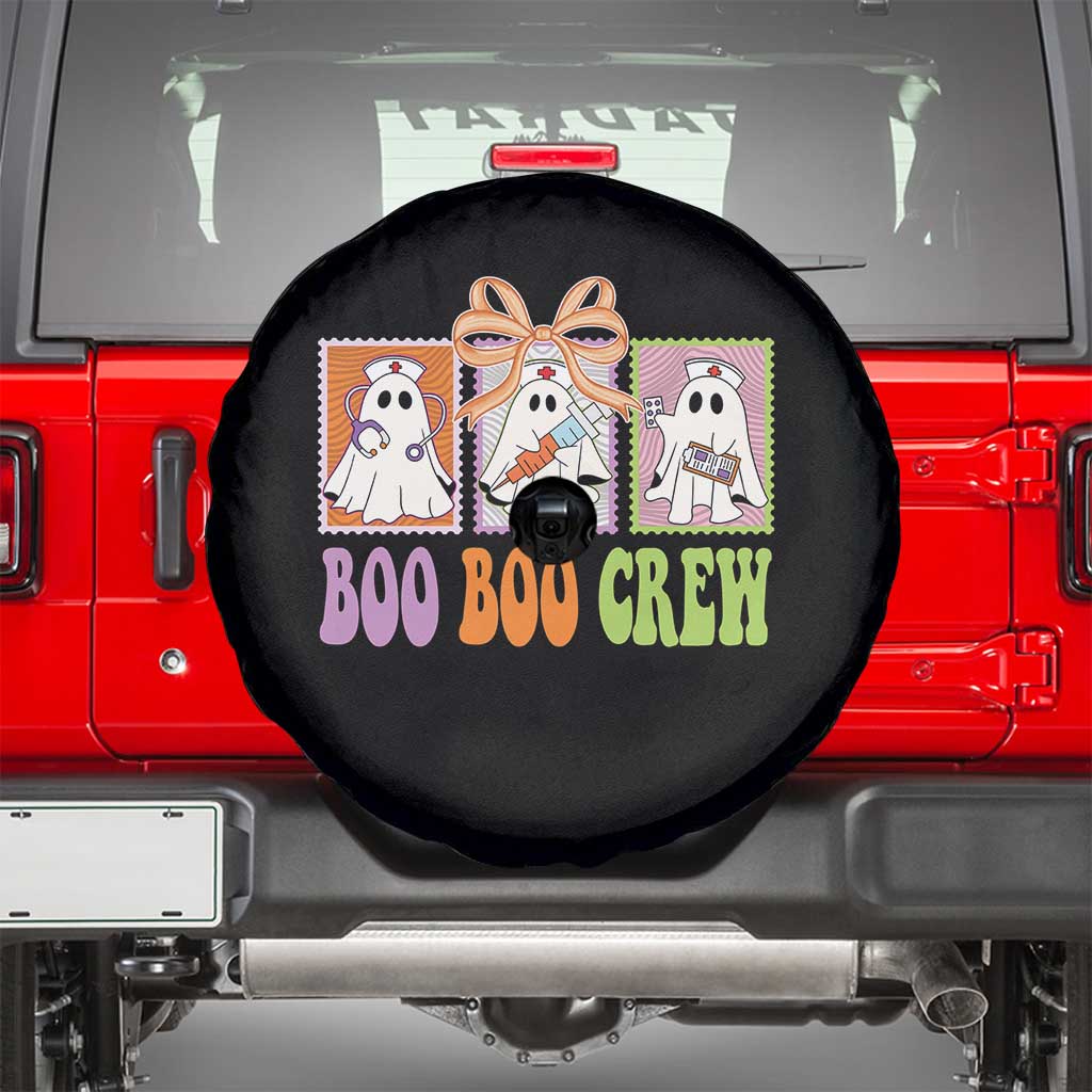 Halloween Nurse Spare Tire Cover Boo Boo Crew Cute Spooky Ghost TS11 Black Print Your Wear