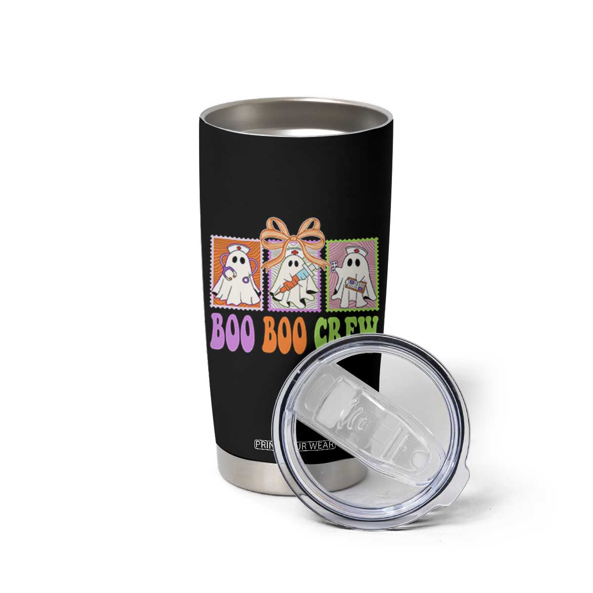 Halloween Nurse Tumbler Cup Boo Boo Crew Cute Spooky Ghost TS11 Print Your Wear