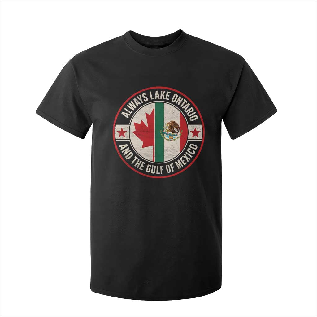 Always Lake Ontario And The Gulf of Mexico T Shirt For Kid Mexico And Canada Support Vintage Flag