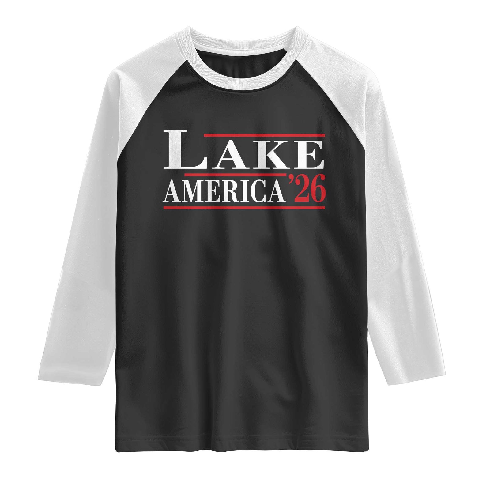 Lake America 2026 Raglan Shirt Previously Ontario Canada Funny Patriotic