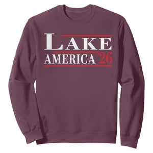 Lake America 2026 Sweatshirt Previously Ontario Canada Funny Patriotic