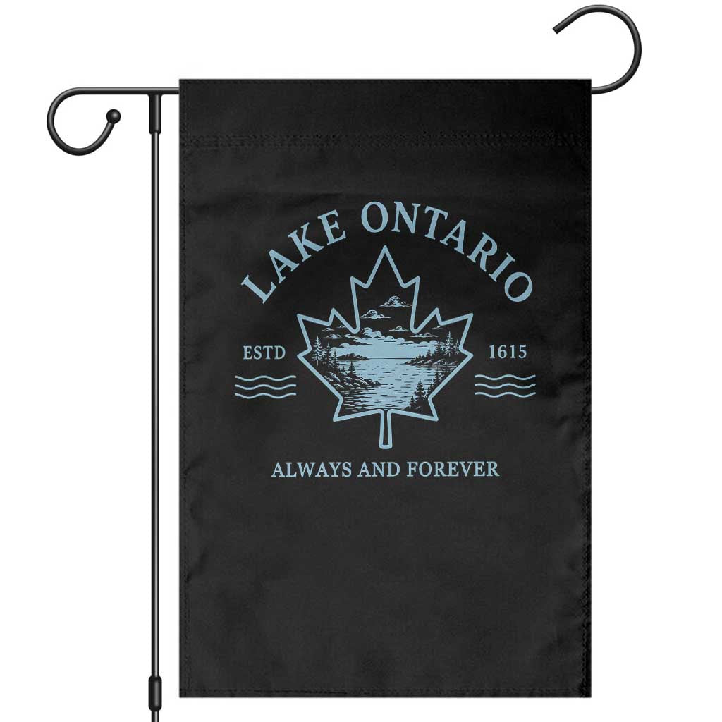 Lake Ontario Always And Forever Est 1615 Garden Flag Great Lakes Souvenir Maple Leaf