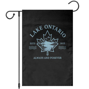 Lake Ontario Always And Forever Est 1615 Garden Flag Great Lakes Souvenir Maple Leaf