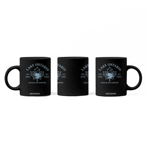 Lake Ontario Always And Forever Est 1615 Coffee Mug Great Lakes Souvenir Maple Leaf
