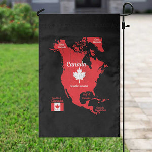 Funny All Canada Territory Map Garden Flag Canadian Pride Patriotic Vintage Maple Leaf