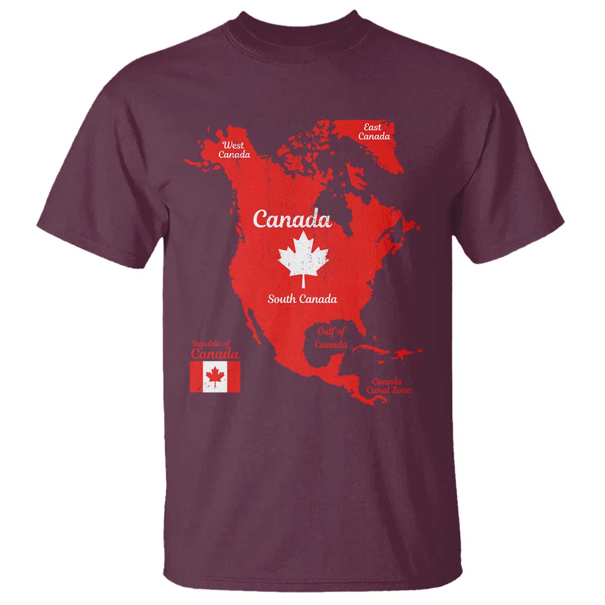 Funny All Canada Territory Map T Shirt Canadian Pride Patriotic Vintage Maple Leaf