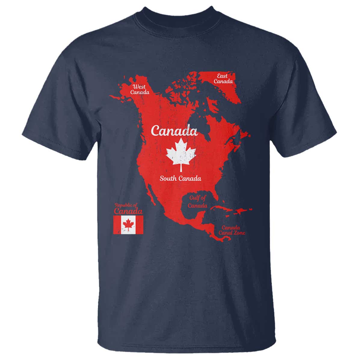 Funny All Canada Territory Map T Shirt Canadian Pride Patriotic Vintage Maple Leaf
