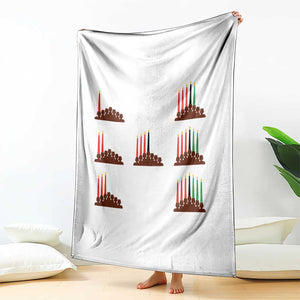 Kwanzaa Kinara Seven Candles African American Holiday Throw Blanket TS11 Print Your Wear