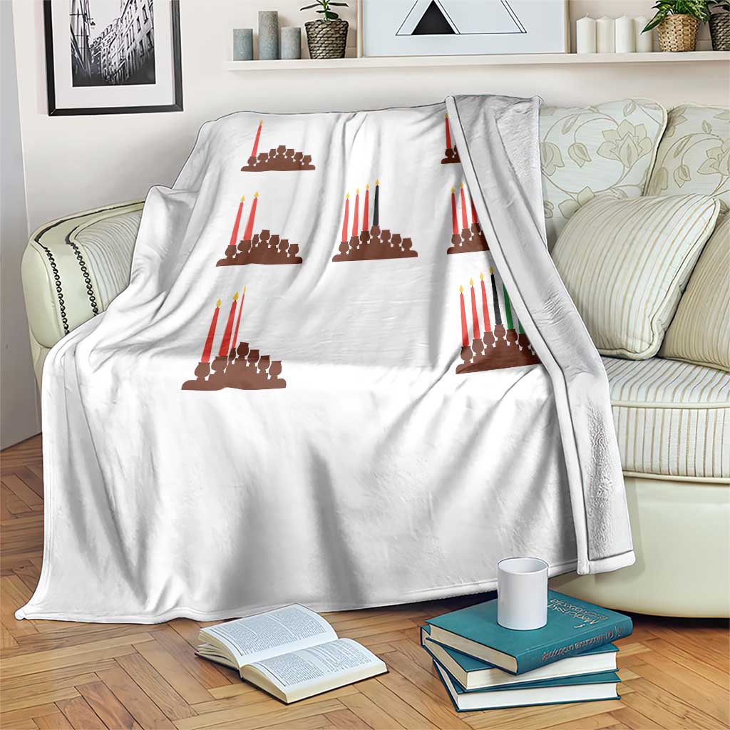 Kwanzaa Kinara Seven Candles African American Holiday Throw Blanket TS11 Print Your Wear
