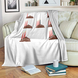 Kwanzaa Kinara Seven Candles African American Holiday Throw Blanket TS11 Print Your Wear