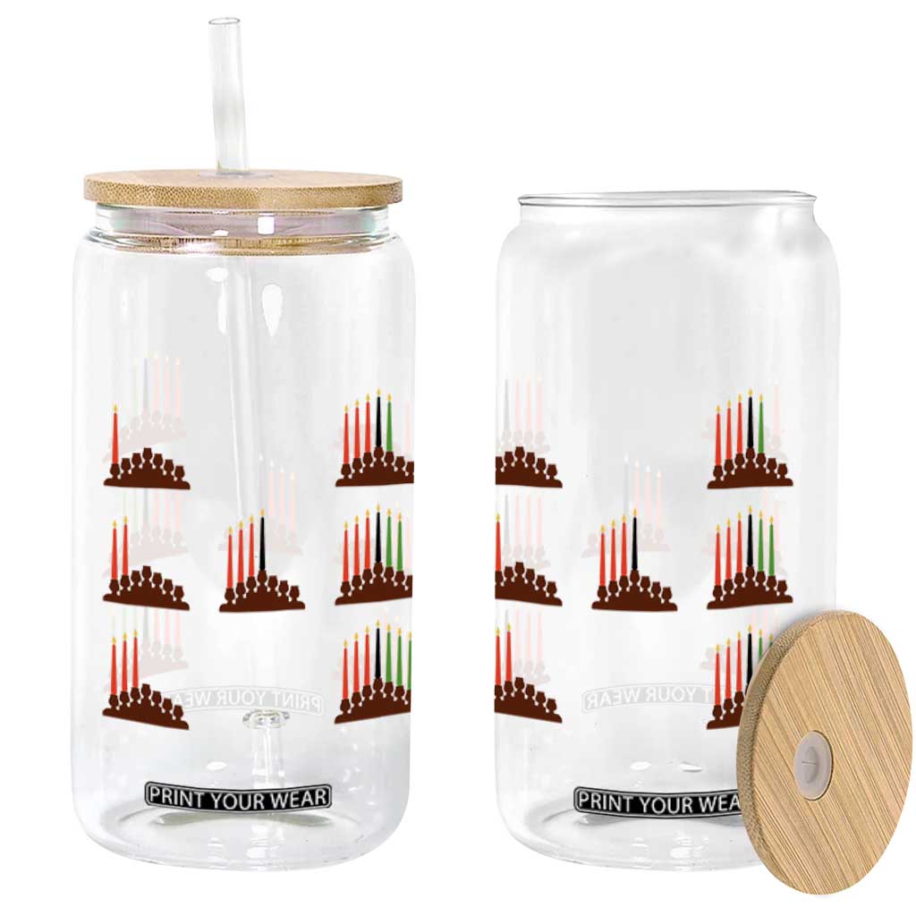 Kwanzaa Kinara Seven Candles African American Holiday Glass Can TS11 Print Your Wear
