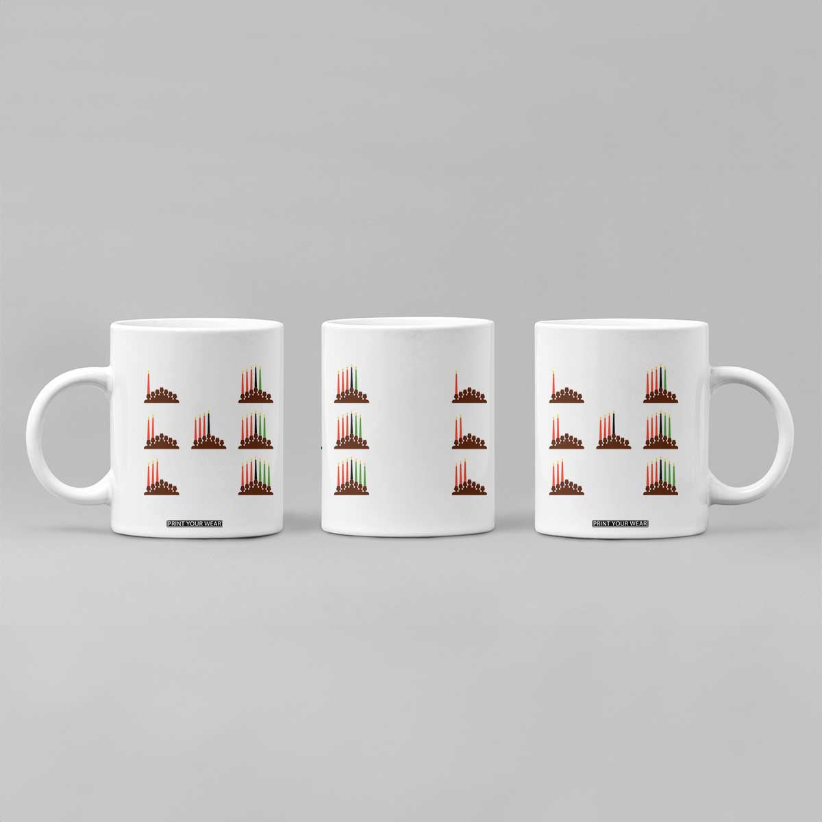 Kwanzaa Kinara Seven Candles African American Holiday Coffee Mug TS11 Print Your Wear