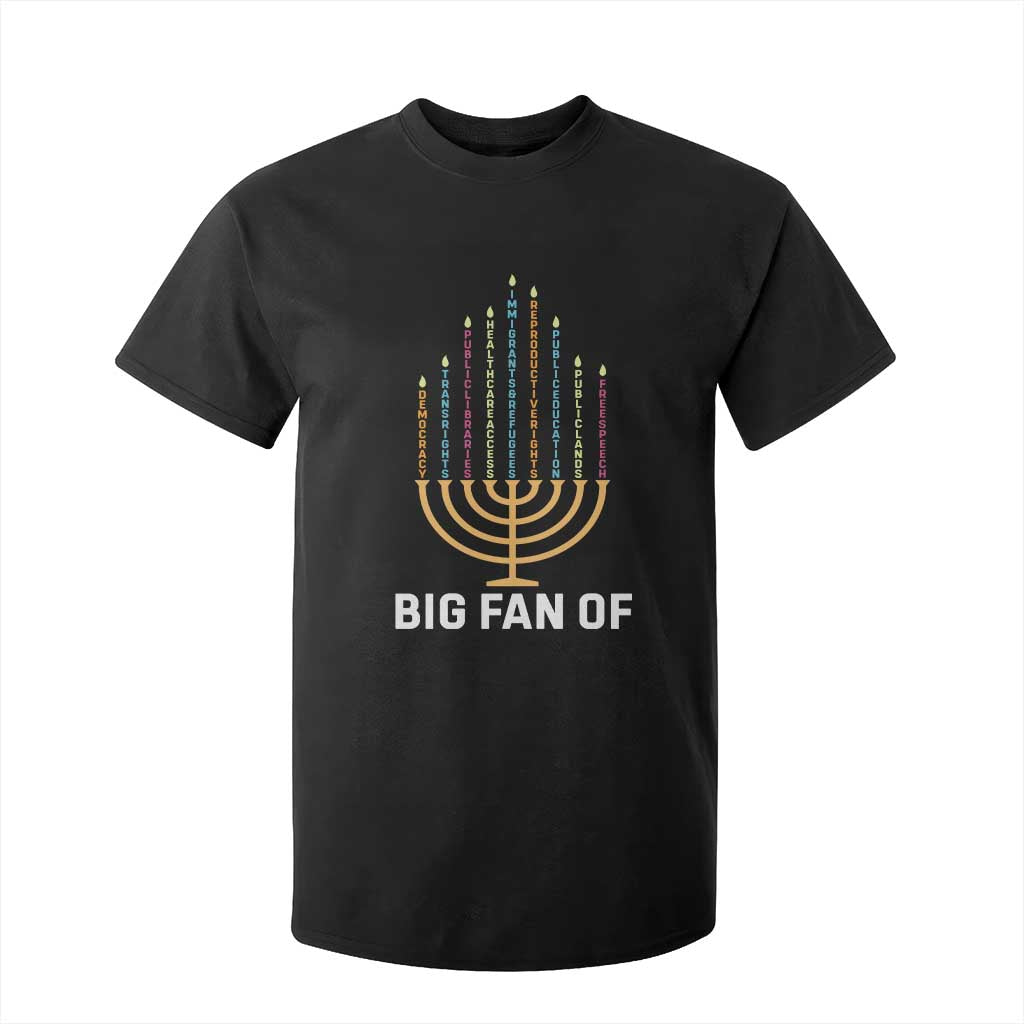 Hanukkah Human Rights T Shirt For Kid Big Fan Of Democracy Immigrants And Refugees TS11 Black Print Your Wear