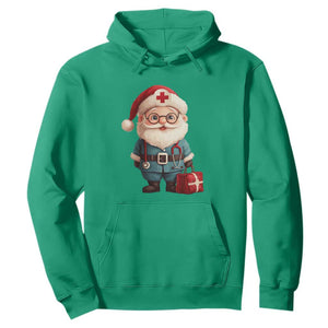 Funny Christmas Santa Doctor Medical Hoodie TS11 Irish Green Print Your Wear